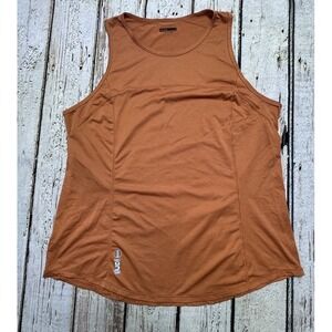 Janji Women's Run All Day Tank Top Size Large Orange